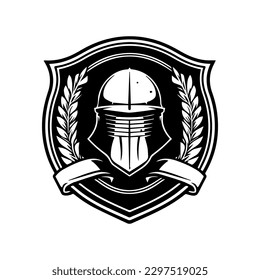 Military helmet logo design is strong and bold, perfect for brands that want to showcase toughness and resilience.