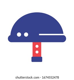 military helmet silhouette style icon vector illustration design