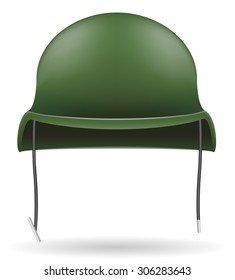 military helmets vector illustration isolated on white background