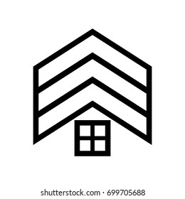 military home vector logo.