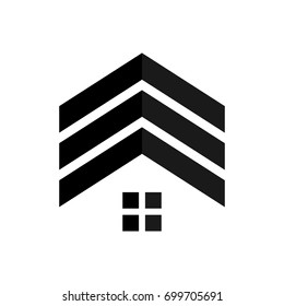military home vector logo.