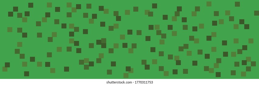 Military or hunting panoramic khaki geometric seamless pattern - Vector illustration