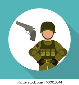 Military icon design , vector illustration
