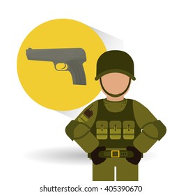 Military icon design , vector illustration