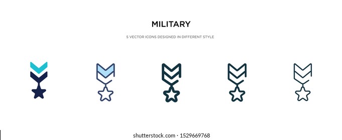 military icon in different style vector illustration. two colored and black military vector icons designed in filled, outline, line and stroke style can be used for web, mobile, ui