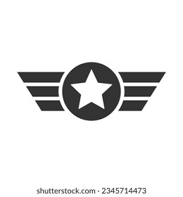 Military icon emblem logo design inspiration vector template