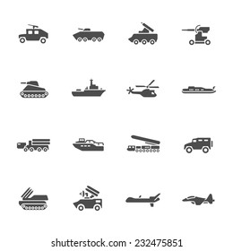 Military icon set