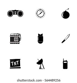 military icon set 