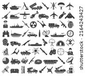 Military Icon Set - Black Icons