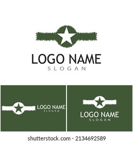 Military icon Vector Illustration design Logo template