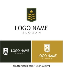 Military icon Vector Illustration design Logo template