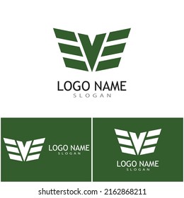 Military icon Vector Illustration design Logo template