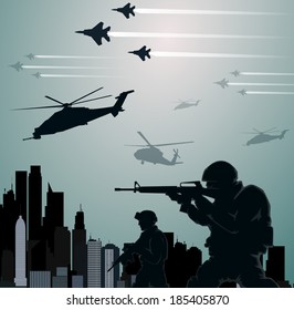 Military invasion