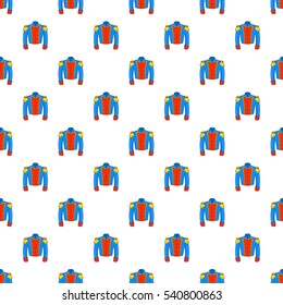 Military jacket of guards pattern. Cartoon illustration of military jacket of guards vector pattern for web