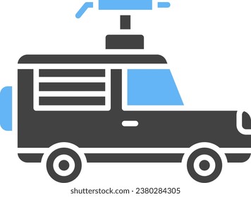 Military Jeep icon vector image. Suitable for mobile application web application and print media.
