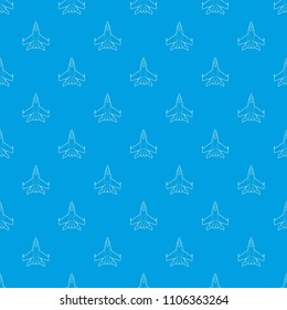 Military jet pattern vector seamless blue repeat for any use