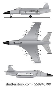 Military jet plane
