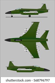 Military jet plane