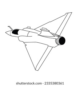 military jetfighter black and white vector design