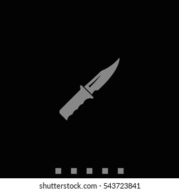 Military knife icon.