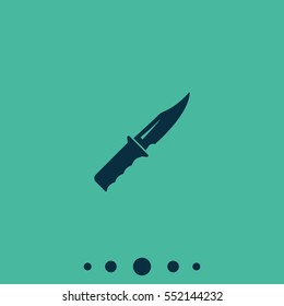 Military knife icon.