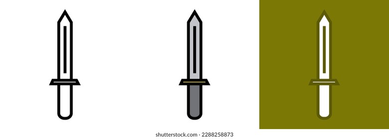 Army, blade, dark, gun, knife, short, steel icon - Download on