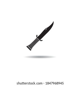 Military Knife icon vector design illustration template
