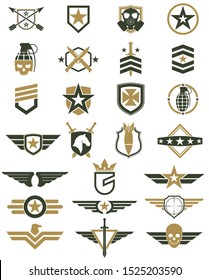 Military Logo Color Set / Army Icons