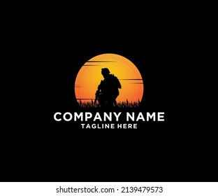 military logo design silhouette illustration