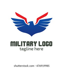 Military logo design template