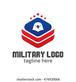 Military logo design template
