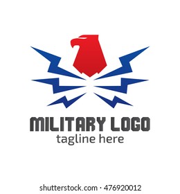 Military logo design template