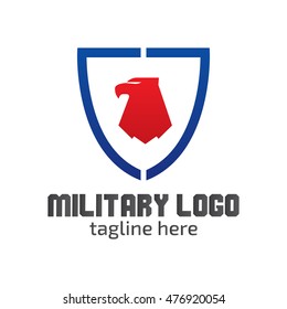 Military logo design template