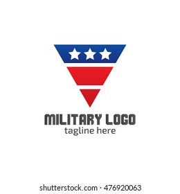 Military logo design template