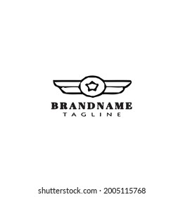 military logo icon design template modern vector illustration