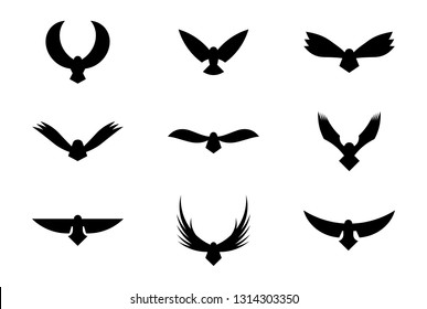 Military Logo Solid Icons Set