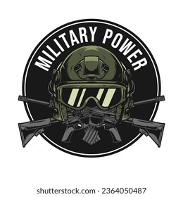 militärische Logo-Vorlage für den Druck