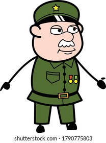 Illustration zum Design von Militärmännchen ohne Gesichtsausdruck