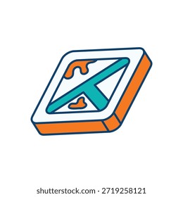 Militärische Karte Symbol, Vektorgrafik