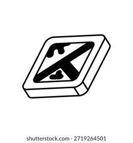 Militärische Karte Symbol, Vektorgrafik