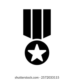 Military medal icon color editable