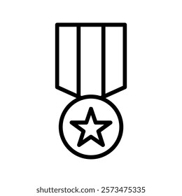 Military medal icon color editable