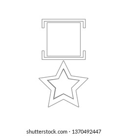 military medal icon. Element of Army for mobile concept and web apps icon. Outline, thin line icon for website design and development, app development