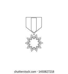 military medal icon. Element of army for mobile concept and web apps icon. Outline, thin line icon for website design and development, app development