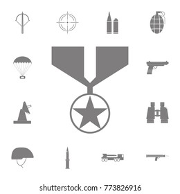 military medal icon. Set of military elements icon. Quality graphic design collection army icons for websites, web design, mobile app on white background