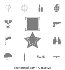 military medal icon. Set of military elements icon. Quality graphic design collection army icons for websites, web design, mobile app on white background