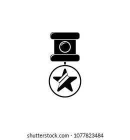military medal illustration. Element of army icon for mobile concept and web apps. Detailed military medal illustration can be used for web and mobile. Premium icon on white background