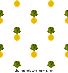 Military medal pattern seamless flat style for web vector illustration