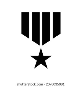 military medal vector logo icon