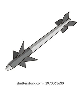 military missile rocket vector design